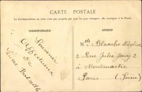 Ak Clichy Hauts de Seine, La Groupe de la Rue d'Alsace
