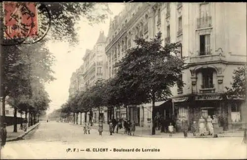 Ak Clichy Hauts de Seine, Boulevard de Lorraine