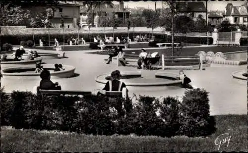 Ak Colombes Hauts de Seine, Vue sur le Square aux Oiseaux