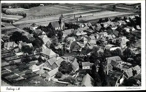 Ak Oeding Südlohn Westfalen, Fliegeraufnahme, Gesamtansicht
