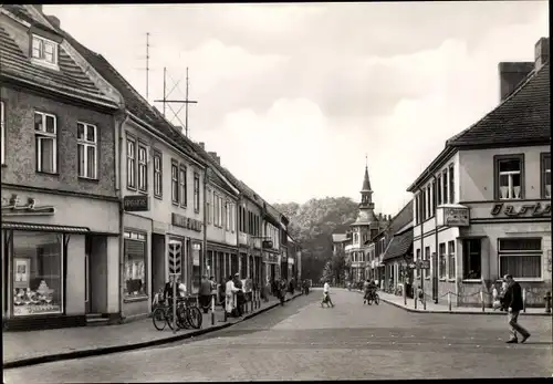 Ak Genthin am Elbe Havel Kanal, Ernst Thälmann Straße