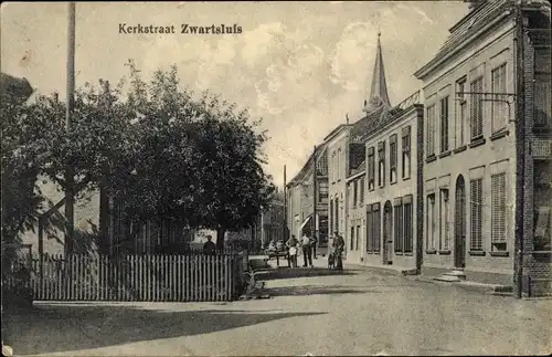 Ak Zwartsluis Zwartewaterland Overijssel, Kerkstraat