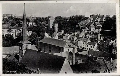 Ak Luxemburg, Blick auf den Ort, Kirche