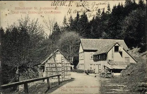 Ak Sankt Andreasberg Braunlage im Oberharz, Rehberger Grabenhaus