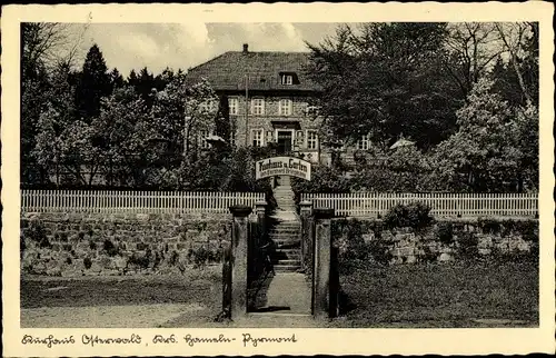 Ak Osterwald Salzhemmendorf Niedersachsen, Kurhaus und Garten