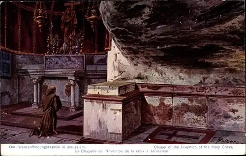 Künstler Ak Perlberg, F., Jerusalem Israel, Kreuzauffindungskapelle