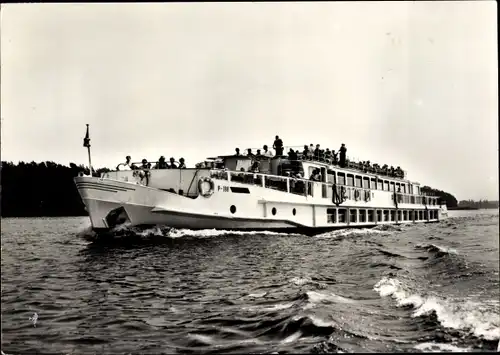 Ak Kabinenschiff Friedrich Wolf, Weiße Flotte Berlin, Luxusfahrgastschiff