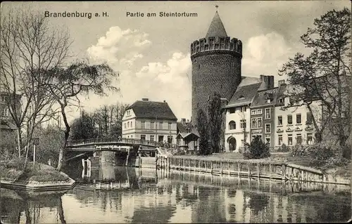 Ak Brandenburg an der Havel, Steintorturm