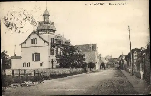 Ak Le Crotoy Somme, Rue Lafontaine