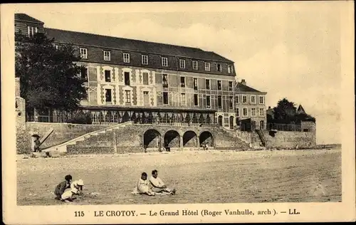 Ak Le Crotoy Somme, Le Grand Hotel