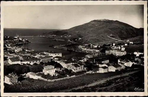 Ak Port Vendres Pyrénées Orientales, Blick auf den Ort