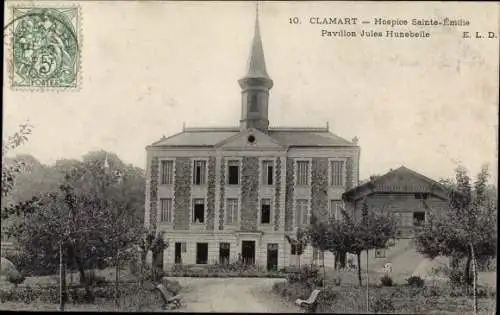 Ak Clamart Hauts de Seine, Hospice Sainte Émilie, Pavillon Jules Hunebelle