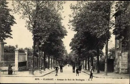 Ak Clamart Hauts de Seine, Avenue du Bois de Boulogne