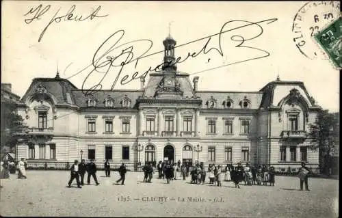 Ak Clichy Hauts de Seine, La Mairie