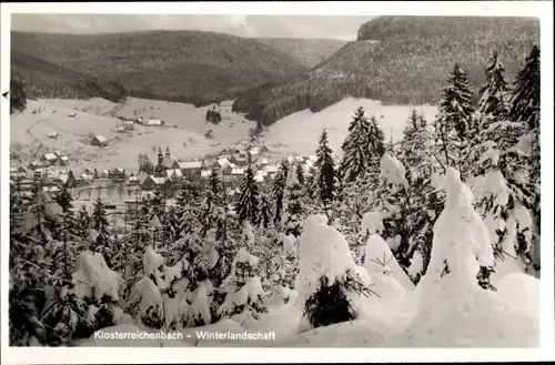 Ak Klosterreichenbach Baiersbronn Schwarzwald, Winterlandschaft