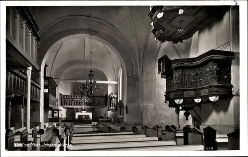 Ak Nieblum auf der Insel Föhr Nordfriesland, Johanniskirche