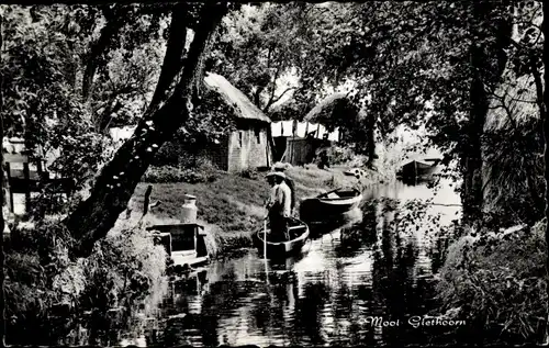 Ak Giethoorn Overijssel Niederlande, Bondshotel-Cafe-Restaurant Elsevier, Kerkweg 11, G. Dijksma