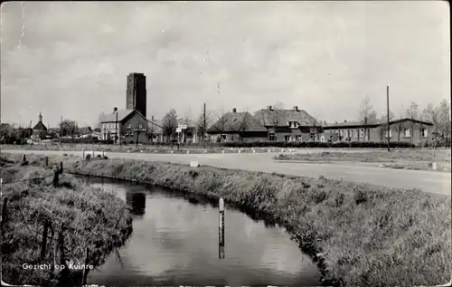 Ak Kuinre Overijssel, Ortspartie, Fluss, Straße, Häuser