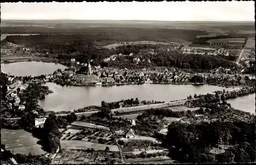 Ak Mölln im Herzogtum Lauenburg, Panorama vom Ort