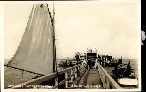 Ak Ostseebad Timmendorfer Strand, Dampferbrücke