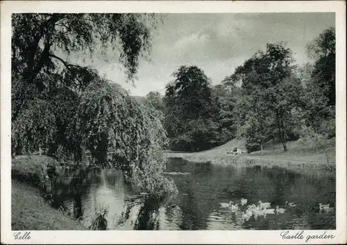 Ak Celle in Niedersachsen, Castle garden