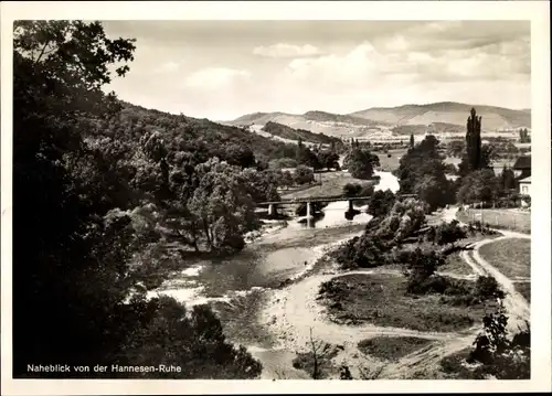 Ak Bad Sobernheim an der Nahe, Naheblick von der Hannesen-Ruhe