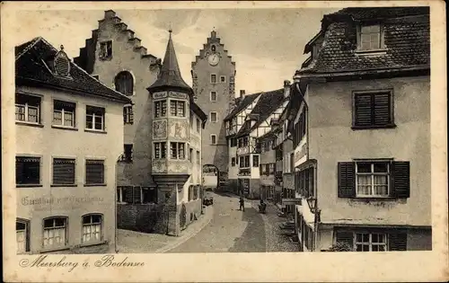 Ak Meersburg im Bodenseekreis Baden Württemberg, Straßenpartie