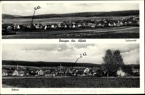 Ak Duingen in Niedersachsen, Teilansicht, Kolonie