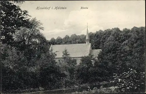 Ak Haseldorf in Holstein, Kirche