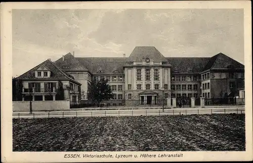 Ak Essen im Ruhrgebiet, Viktoriaschule, Lyzeum, Höhere Lehranstalt