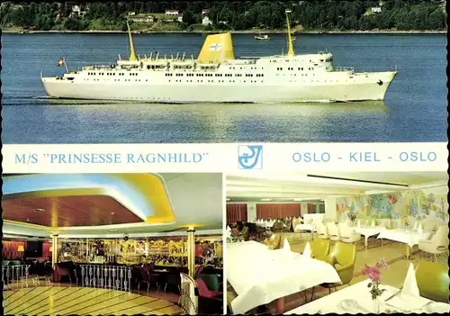 Ak MS Prinsesse Ragnhild, Inneres des Fährschiffes, Linie Oslo Kiel