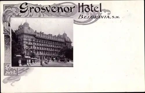 Passepartout Ak Belgravia London City England, Grosvenor Hotel