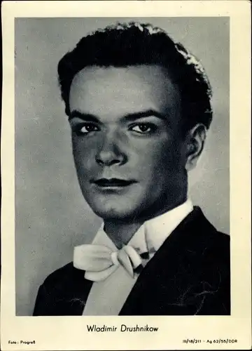 Ak Schauspieler Wladimir Druschnikow, Portrait