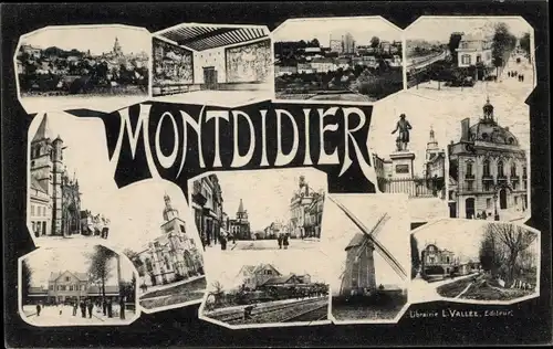 Ak Montdidier Somme, Stadtansichten, Windmühle