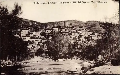 Ak Amélie les Bains Palalda Pyrénées Orientales, Vue generale