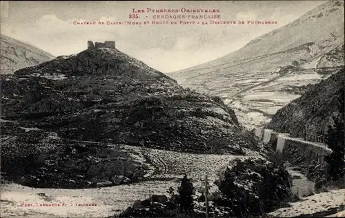 Ak Pyrénées Orientales, Cerdagne Francaise, Chateau de Castel Moro