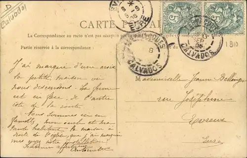 Ak Notre Dame de Courson Calvados, Vue Generale