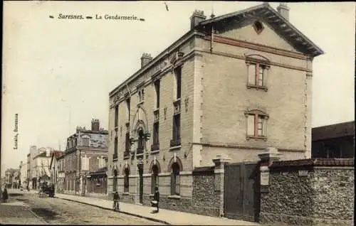 Ak Suresnes Hauts de Seine, La Gendarmerie