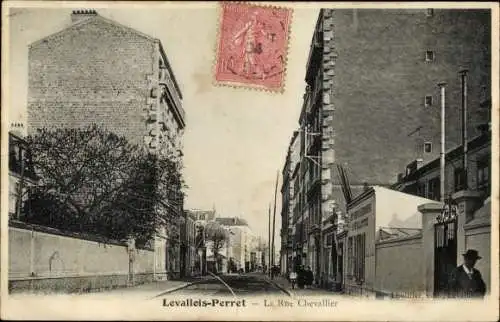 Ak Levallois Perret Hauts de Seine, La Rue Chevallier