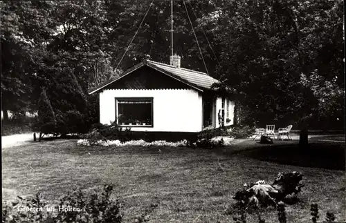 Ak Holten Overijssel Niederlande, Wohnhaus, Wald, Gartenstühle