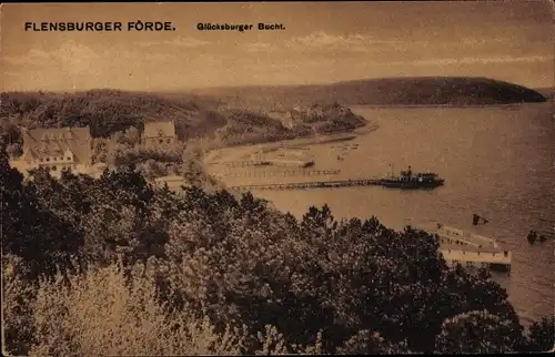 Ak Glücksburg an der Ostsee, Flensburger Förde, Glücksburger Bucht