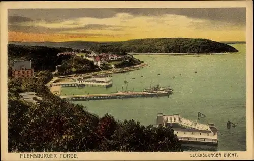 Ak Glücksburg an der Ostsee, Flensburger Förde, Glücksburger Bucht