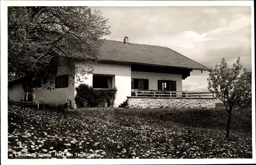 Ak Holz am Tegernsee Bad Wiessee in Oberbayern, Landhaus Stieda