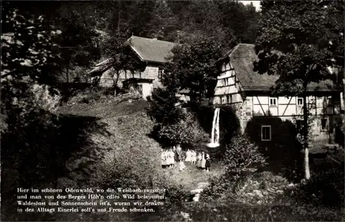 Ak Oberdielbach Waldbrunn im Odenwald, Dielbacher Hof, Bes. Fam. Steck.