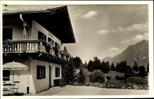 Ak Wallgau Oberbayern, Blick zum Pax Erholungsheim