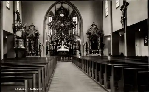 Ak Külsheim in Baden, Stadtkirche