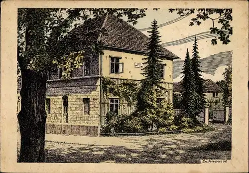 Künstler Ak Ew. Friedrich W., Weimar in Thüringen, Liszthaus