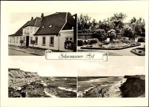 Ak Waabs in Schleswig Holstein, Schwansener Hof, Strand, Hochufer