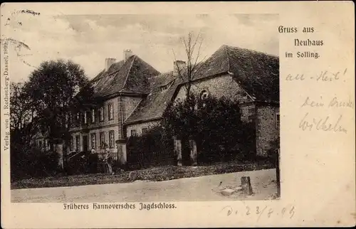 Ak Neuhaus im Solling Holzminden Niedersachsen, früheres Hannoversches Jagdschloss