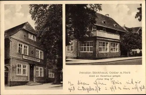 Ak Goslar am Harz, Pension Stockhaus, Hoher Weg 12